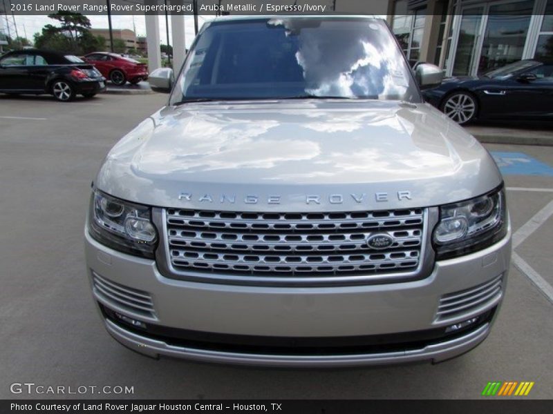 Aruba Metallic / Espresso/Ivory 2016 Land Rover Range Rover Supercharged