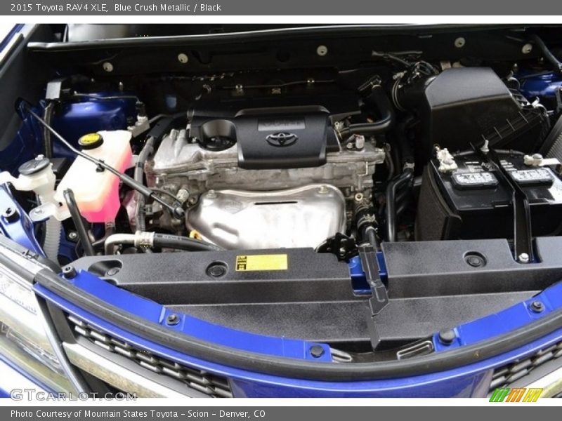 Blue Crush Metallic / Black 2015 Toyota RAV4 XLE