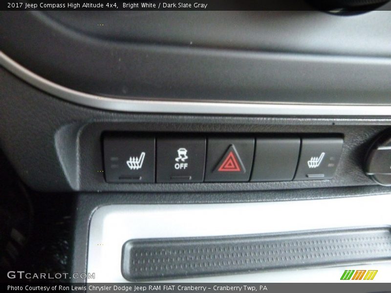 Controls of 2017 Compass High Altitude 4x4