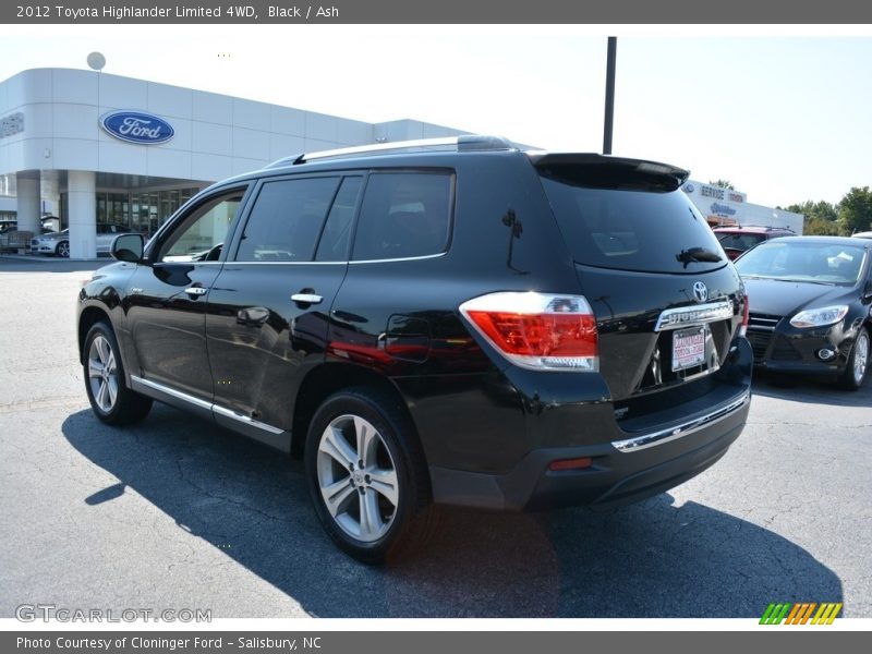 Black / Ash 2012 Toyota Highlander Limited 4WD