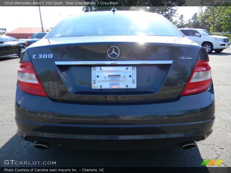 Steel Grey Metallic / Grey/Black 2010 Mercedes-Benz C 300 Sport