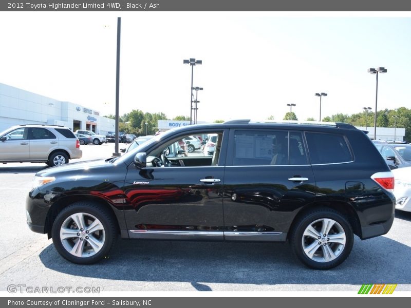 Black / Ash 2012 Toyota Highlander Limited 4WD