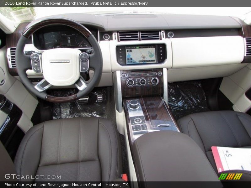 Aruba Metallic / Espresso/Ivory 2016 Land Rover Range Rover Supercharged