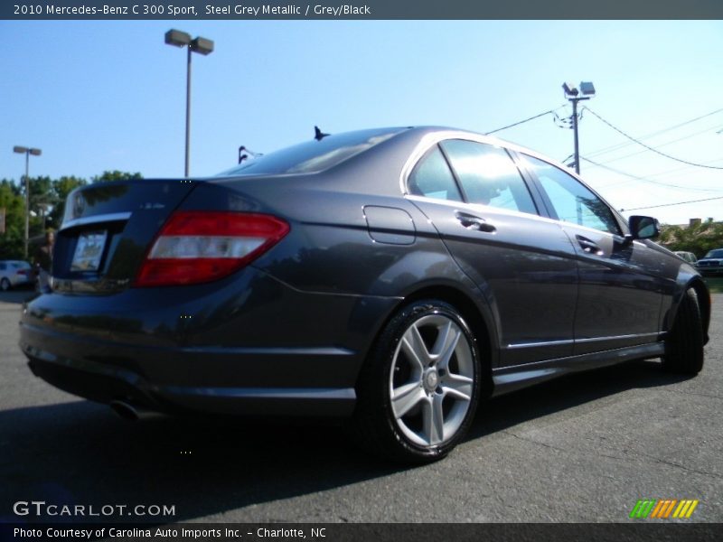Steel Grey Metallic / Grey/Black 2010 Mercedes-Benz C 300 Sport