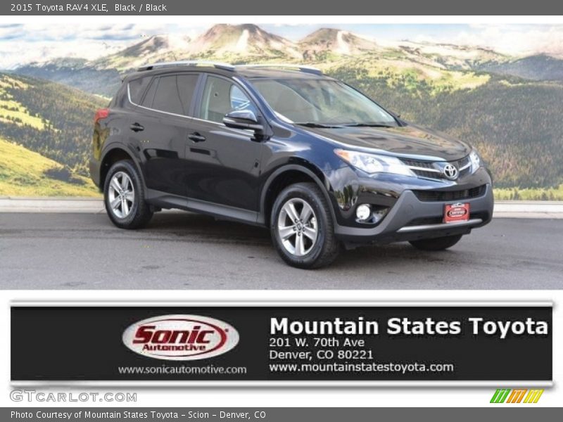 Black / Black 2015 Toyota RAV4 XLE