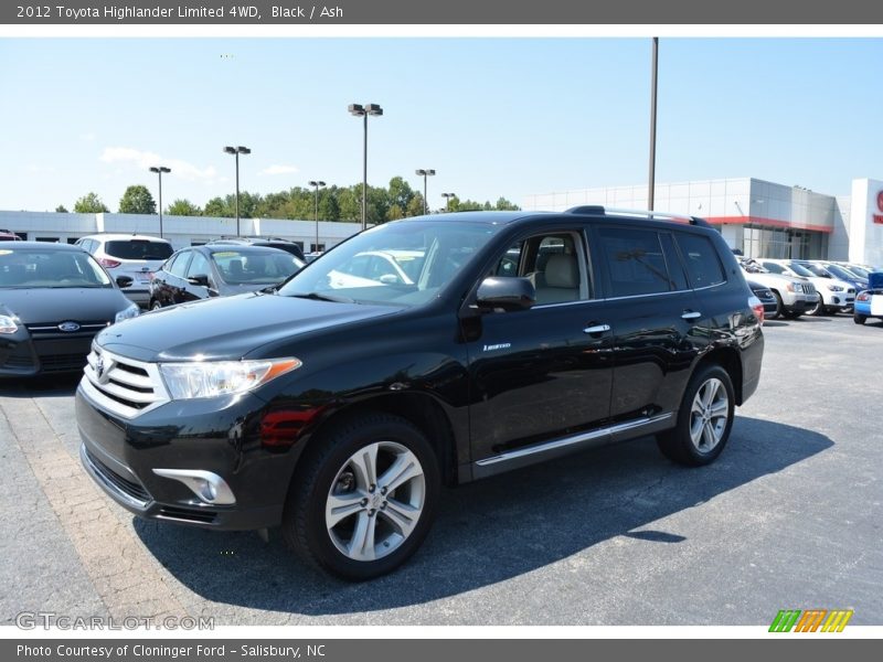 Black / Ash 2012 Toyota Highlander Limited 4WD