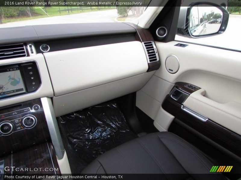 Aruba Metallic / Espresso/Ivory 2016 Land Rover Range Rover Supercharged