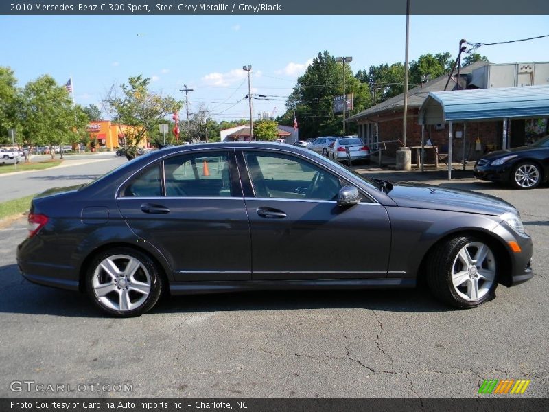 Steel Grey Metallic / Grey/Black 2010 Mercedes-Benz C 300 Sport