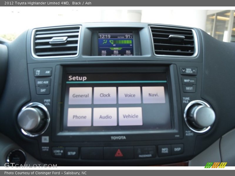 Black / Ash 2012 Toyota Highlander Limited 4WD