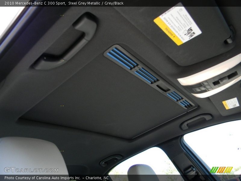 Steel Grey Metallic / Grey/Black 2010 Mercedes-Benz C 300 Sport
