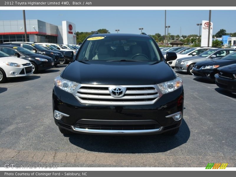 Black / Ash 2012 Toyota Highlander Limited 4WD