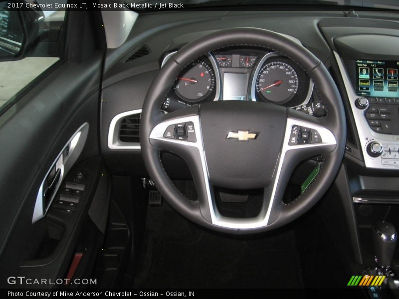 Mosaic Black Metallic / Jet Black 2017 Chevrolet Equinox LT