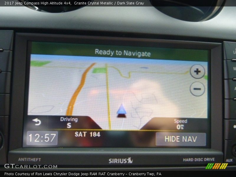 Navigation of 2017 Compass High Altitude 4x4