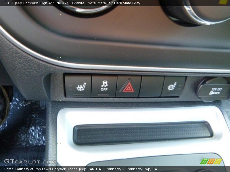 Controls of 2017 Compass High Altitude 4x4