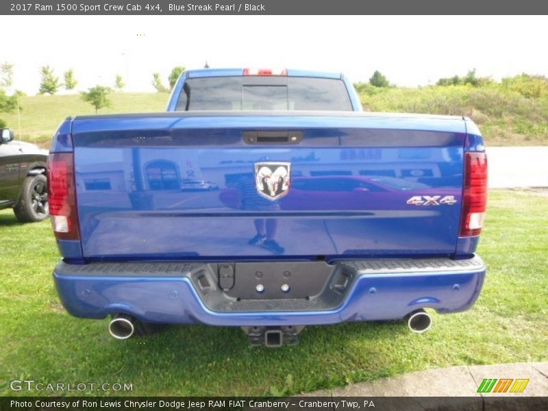 Blue Streak Pearl / Black 2017 Ram 1500 Sport Crew Cab 4x4