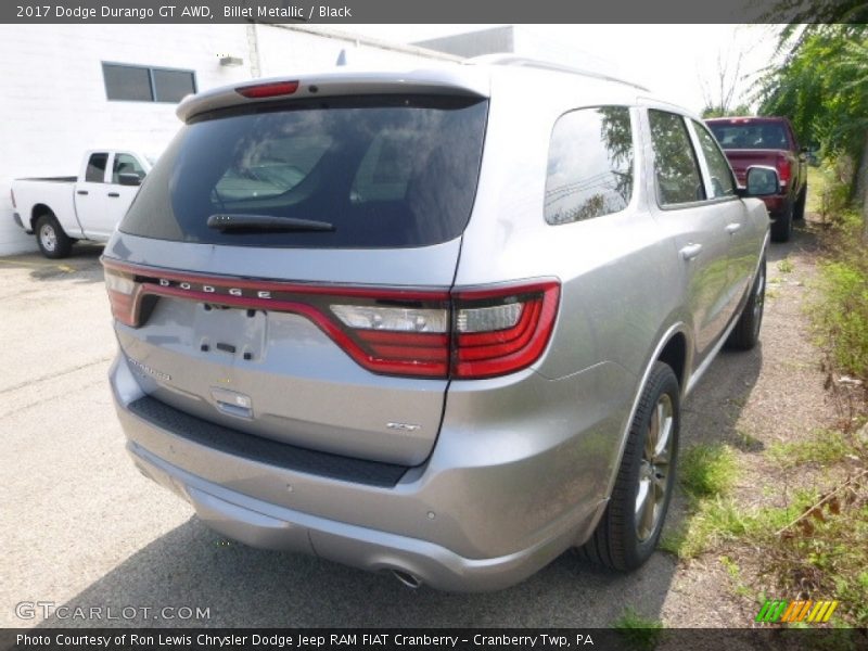 Billet Metallic / Black 2017 Dodge Durango GT AWD