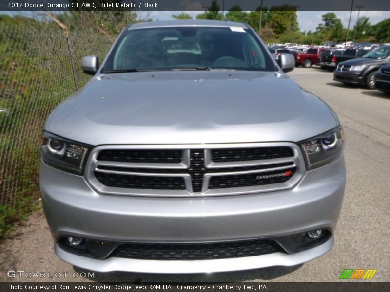 Billet Metallic / Black 2017 Dodge Durango GT AWD