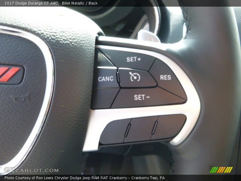 Billet Metallic / Black 2017 Dodge Durango GT AWD