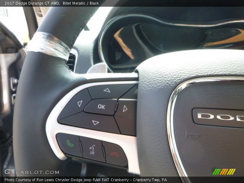 Billet Metallic / Black 2017 Dodge Durango GT AWD