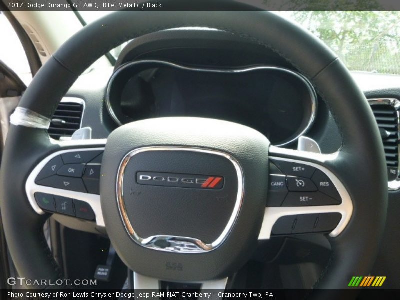 Billet Metallic / Black 2017 Dodge Durango GT AWD