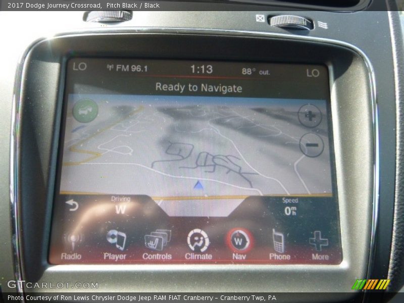 Pitch Black / Black 2017 Dodge Journey Crossroad