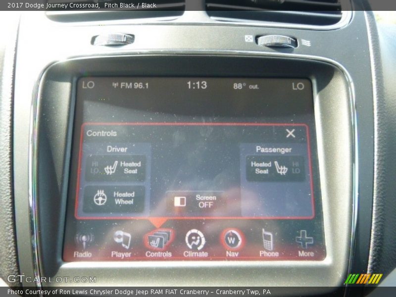 Pitch Black / Black 2017 Dodge Journey Crossroad