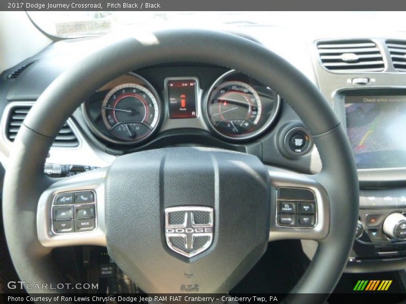 Pitch Black / Black 2017 Dodge Journey Crossroad