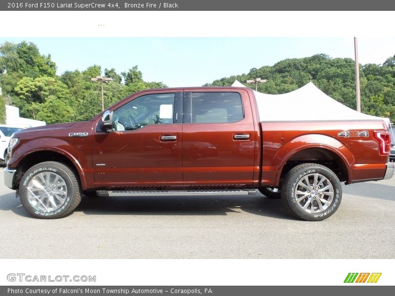 Bronze Fire / Black 2016 Ford F150 Lariat SuperCrew 4x4