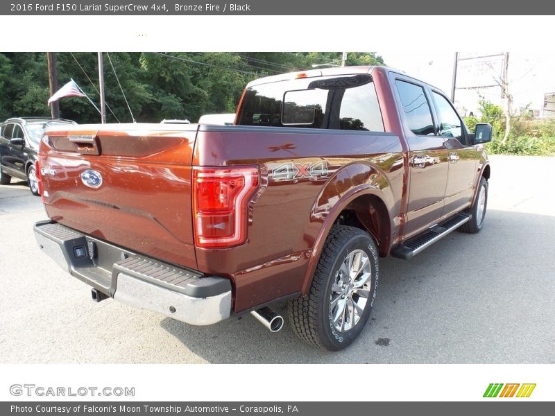 Bronze Fire / Black 2016 Ford F150 Lariat SuperCrew 4x4