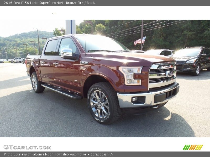 Bronze Fire / Black 2016 Ford F150 Lariat SuperCrew 4x4