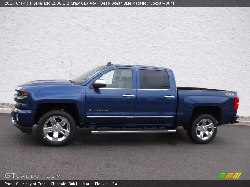  2017 Silverado 1500 LTZ Crew Cab 4x4 Deep Ocean Blue Metallic