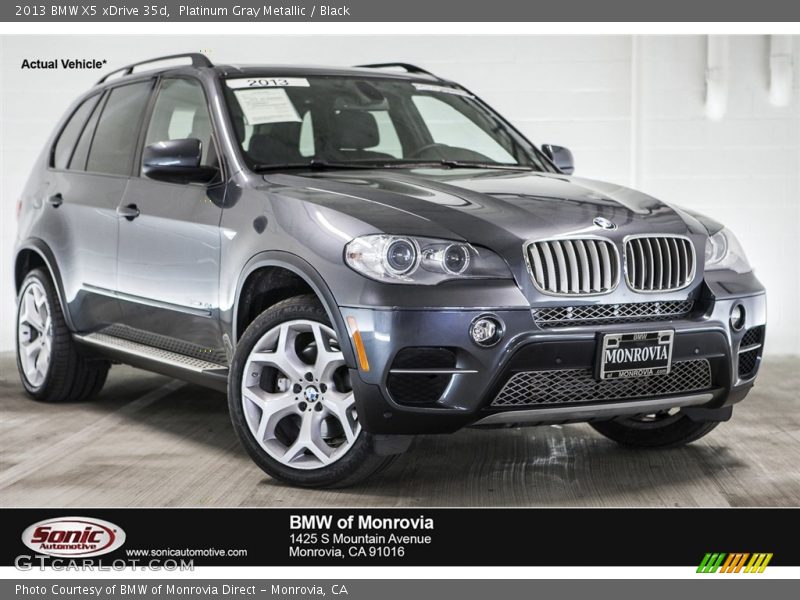 Platinum Gray Metallic / Black 2013 BMW X5 xDrive 35d