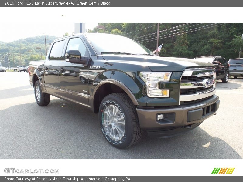 Green Gem / Black 2016 Ford F150 Lariat SuperCrew 4x4