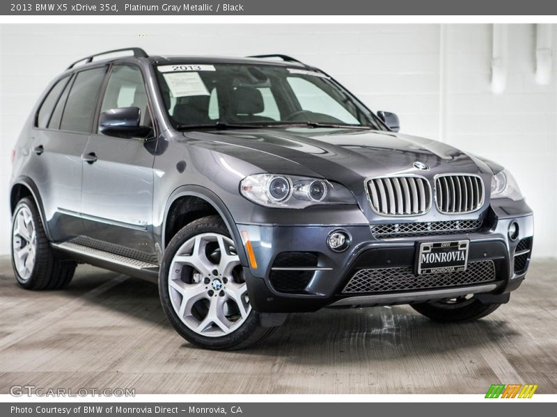 Platinum Gray Metallic / Black 2013 BMW X5 xDrive 35d