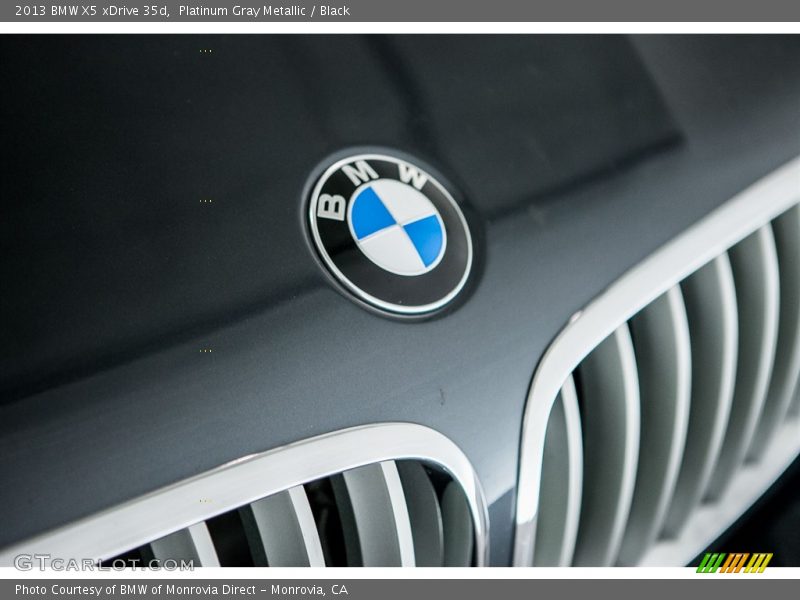 Platinum Gray Metallic / Black 2013 BMW X5 xDrive 35d