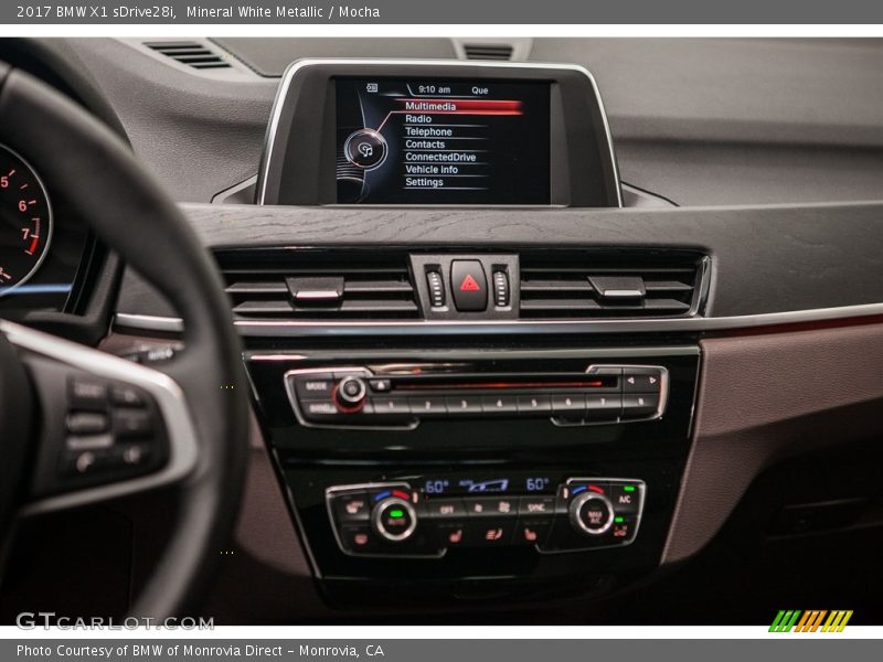 Mineral White Metallic / Mocha 2017 BMW X1 sDrive28i