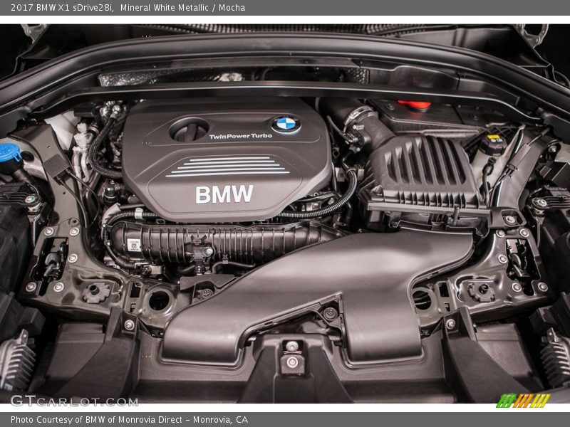 2017 X1 sDrive28i Engine - 2.0 Liter Twin-Power Turbocharged DOHC 16-Valve VVT 4 Cylinder