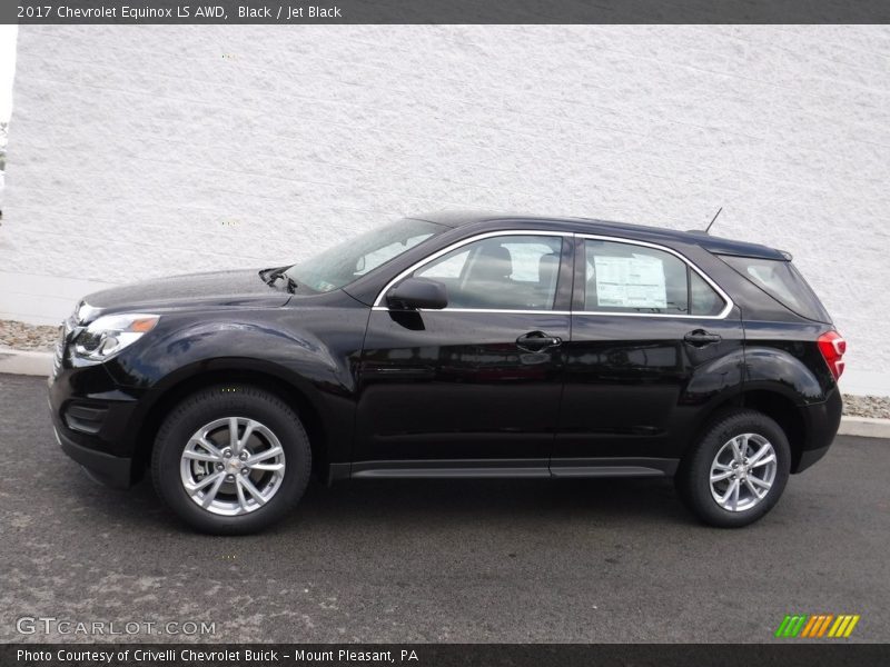 Black / Jet Black 2017 Chevrolet Equinox LS AWD