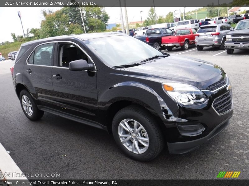 Black / Jet Black 2017 Chevrolet Equinox LS AWD