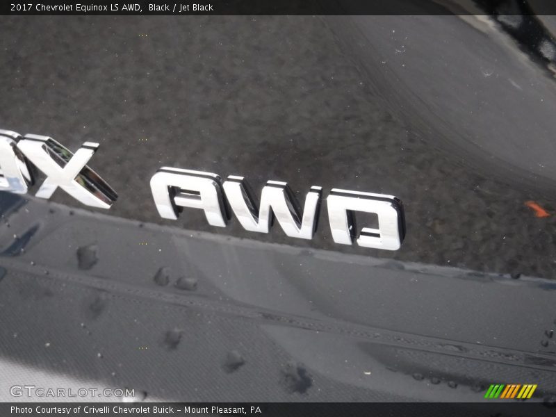 Black / Jet Black 2017 Chevrolet Equinox LS AWD