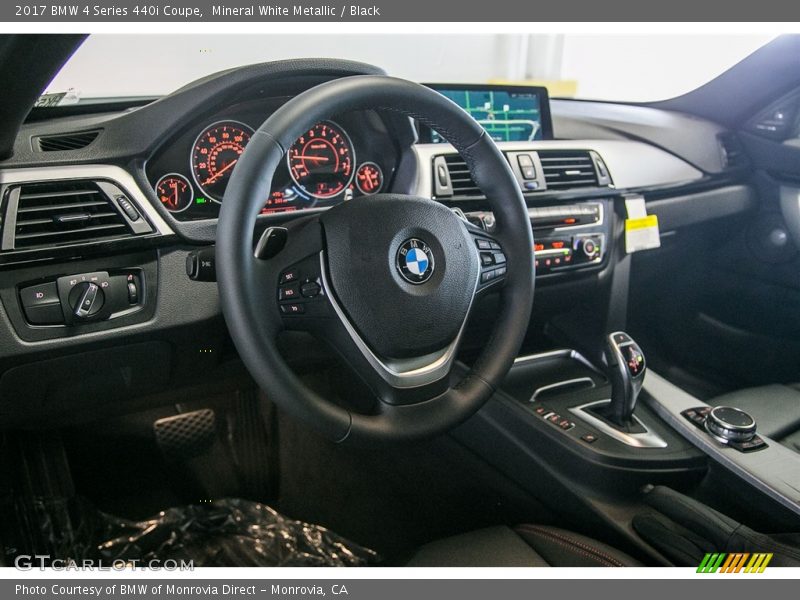 Mineral White Metallic / Black 2017 BMW 4 Series 440i Coupe