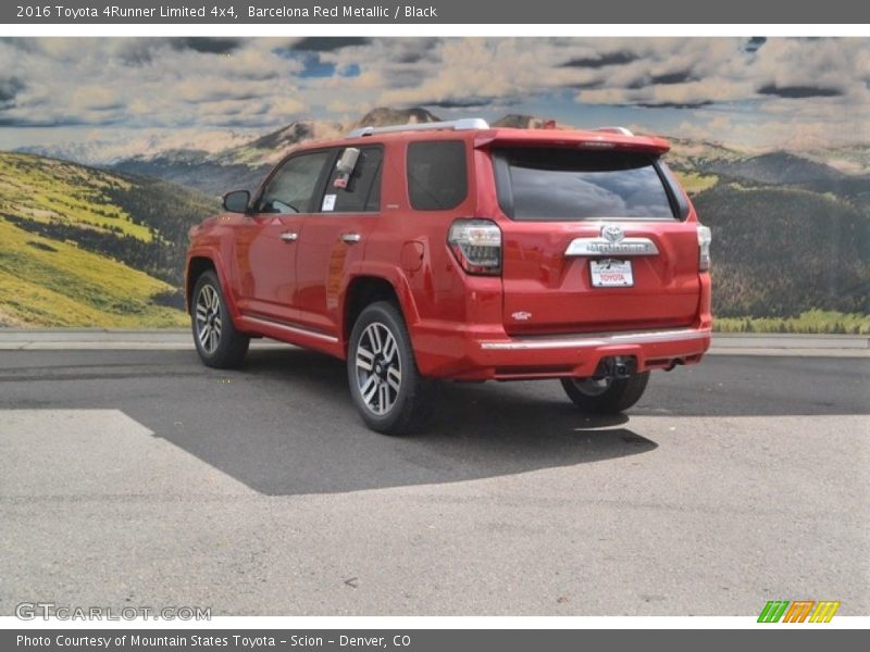 Barcelona Red Metallic / Black 2016 Toyota 4Runner Limited 4x4