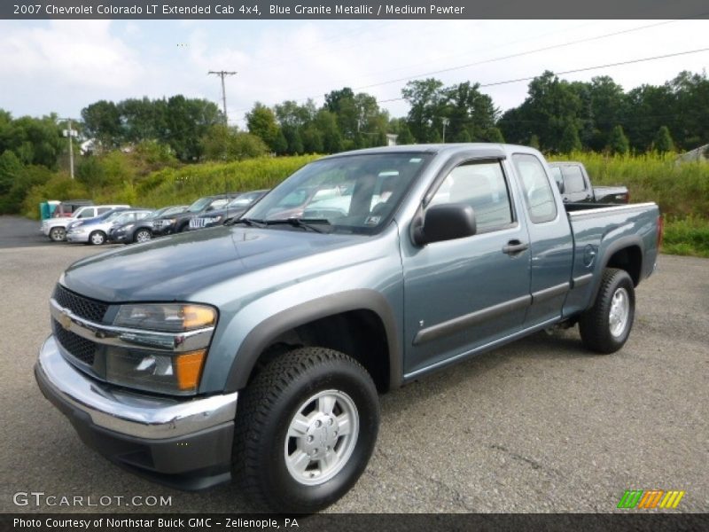Blue Granite Metallic / Medium Pewter 2007 Chevrolet Colorado LT Extended Cab 4x4