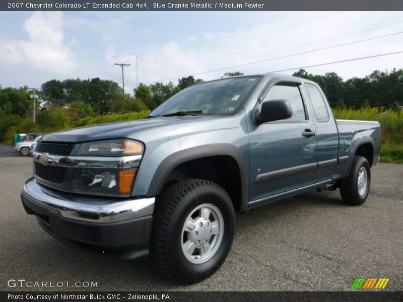 Blue Granite Metallic / Medium Pewter 2007 Chevrolet Colorado LT Extended Cab 4x4