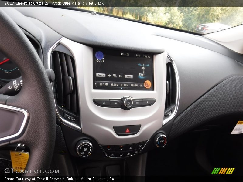 Arctic Blue Metallic / Jet Black 2017 Chevrolet Cruze LS