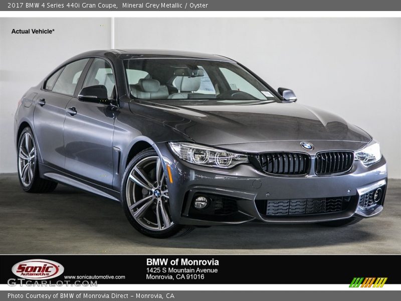 Mineral Grey Metallic / Oyster 2017 BMW 4 Series 440i Gran Coupe