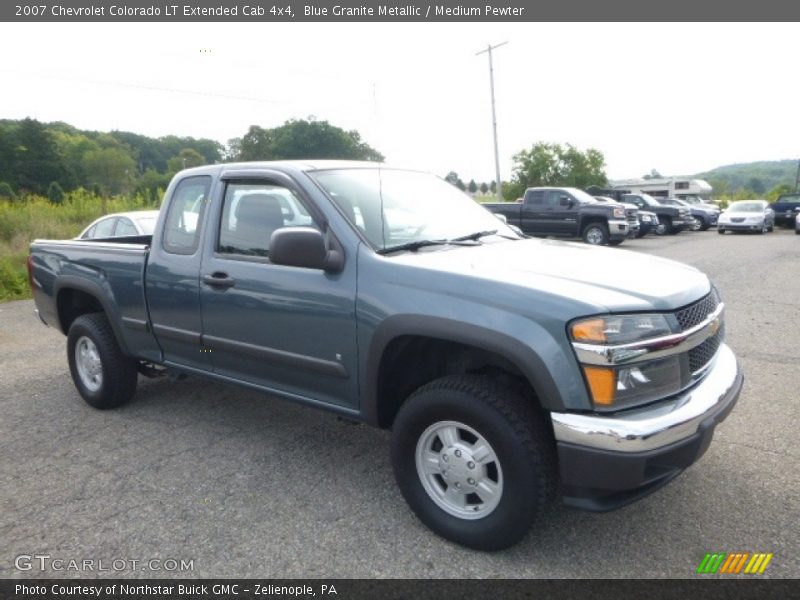 Blue Granite Metallic / Medium Pewter 2007 Chevrolet Colorado LT Extended Cab 4x4