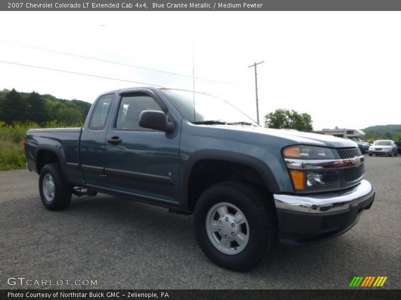 Blue Granite Metallic / Medium Pewter 2007 Chevrolet Colorado LT Extended Cab 4x4