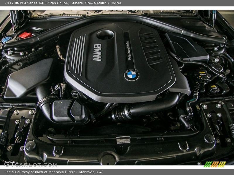  2017 4 Series 440i Gran Coupe Engine - 3.0 Liter DI TwinPower Turbocharged DOHC 24-Valve VVT Inline 6 Cylinder