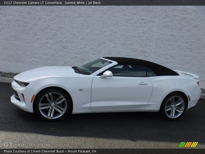 Summit White / Jet Black 2017 Chevrolet Camaro LT Convertible